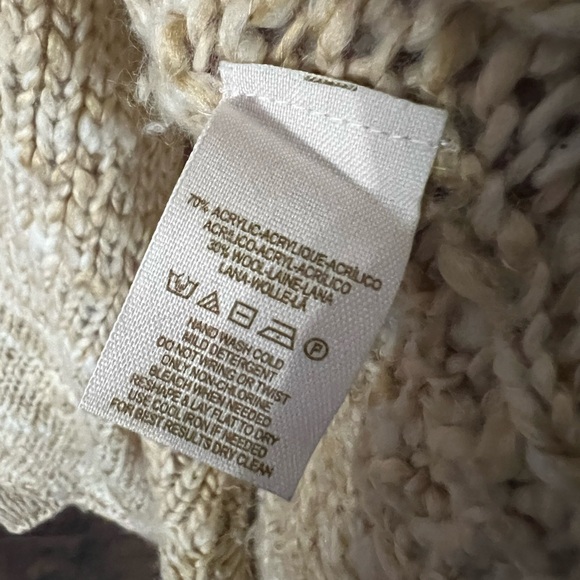 FREE PEOPLE Cowl Neck Sweater Poncho - Picture 6 of 8